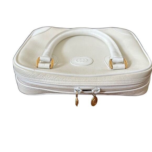 Gucci trendy white tote with gold hardware - Picture 5 of 15